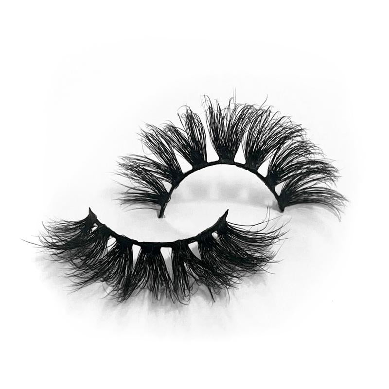 Gabriela Lashes MUÑECA Style - 3D Mink Strip Lashes, 16mm Medium Length Tapered Wispy Eyelashes, Premium Quality & Reusable (1 Pair)