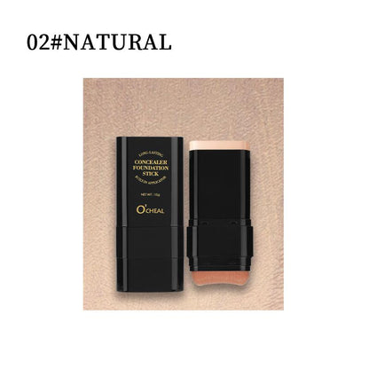 Autumn Freshness Dual-Ended Foundation Stick - 5 Shades, 2-in-1 Concealer & Highlighter for Flawless Skin, Long-Lasting Wear, Ideal Gift for Daily Use