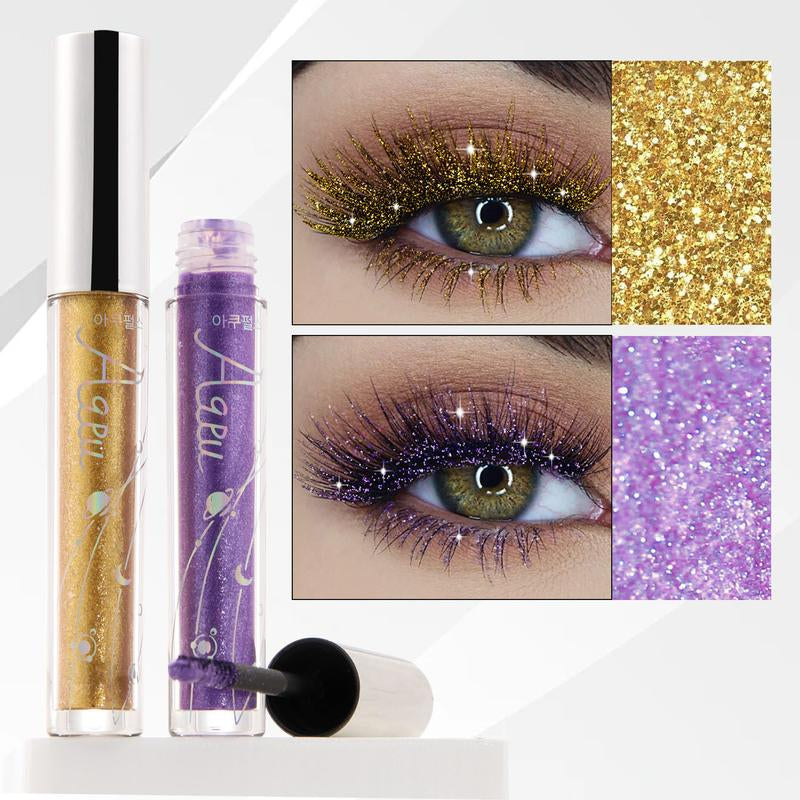 5-Color Waterproof Mascara Set with Curling Effect - Smudge-Proof Formula for Eyelash Extensions, Ideal for Parties, Festivals, and Halloween