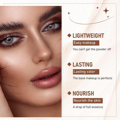 Professional Dual-Ended Foundation Concealer Stick with Built-In Brush - Multi-Use Concealer and Highlighter for Acne Marks and Flawless Nose Contouring