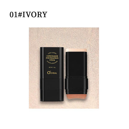 Autumn Freshness Dual-Ended Foundation Stick - 5 Shades, 2-in-1 Concealer & Highlighter for Flawless Skin, Long-Lasting Wear, Ideal Gift for Daily Use