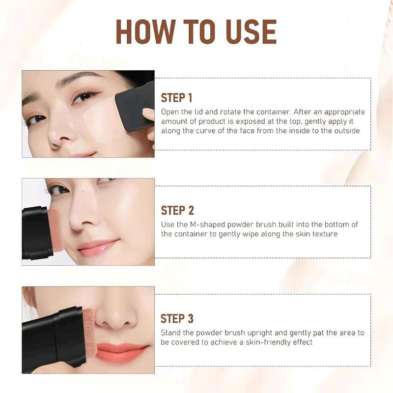 O'CHEAL Dual-Ended Long-Wear Lightweight Foundation and Contour Stick - Brightening Blemish Concealer for Face Contouring