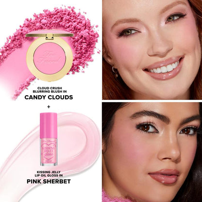 Too Faced Dream a Little Dream Gift Set: Cloud Crush Blush & Hydrating Kissing Jelly Lip Gloss