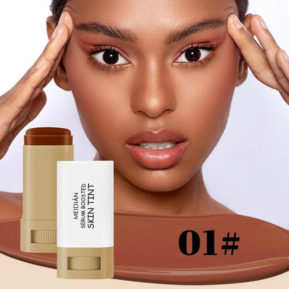 Long-Lasting Concealer Foundation Stick - 15g Lightweight Waterproof, Smudge-Proof, and Easy-Application Makeup Tool for Daily Flawless Skin