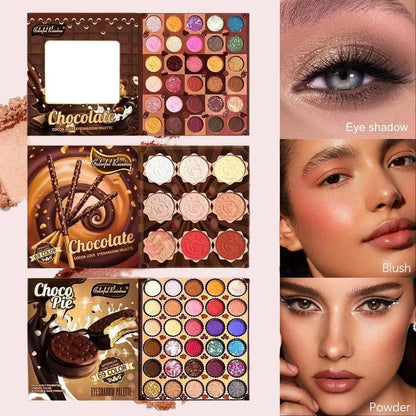Chocolate Cocoa Love Eyeshadow Palette - Highly Pigmented and Blendable Formulas with Elegant Chocolate-Inspired Designs for Versatile Makeup Looks - Safe and Premium Quality for Beauty Enthusiasts