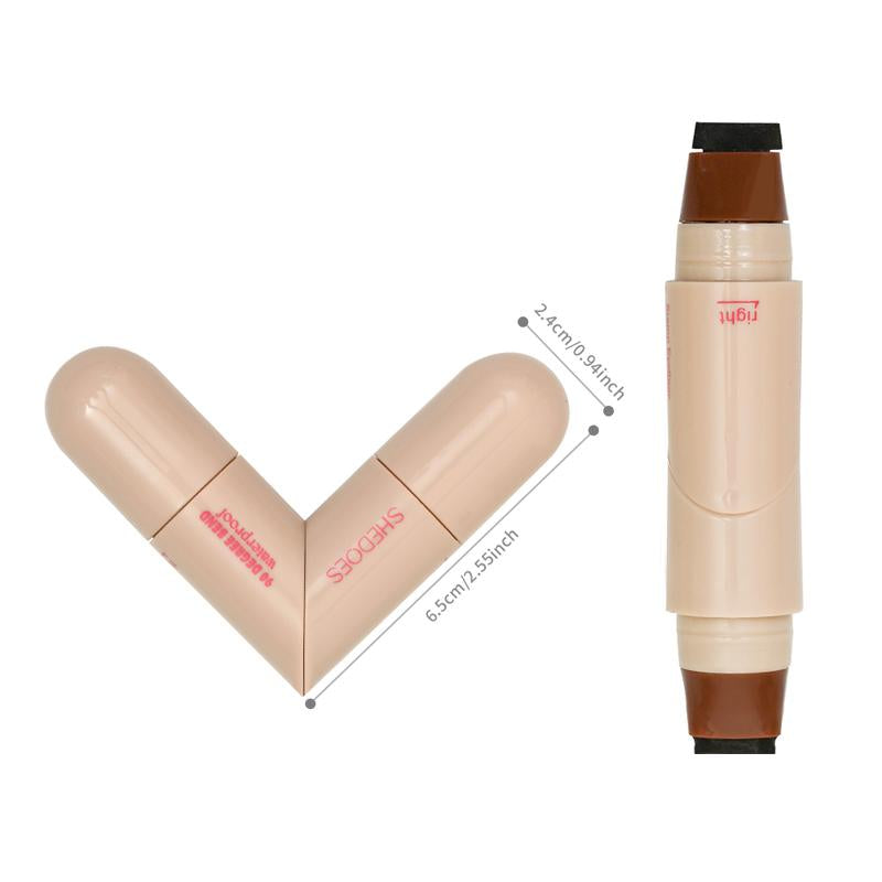 Rotating Double-Ended Eyeliner Pen – Long-Lasting Eyeliner Stamp Tool for Women and Girls, Professional Eye Makeup Accessory