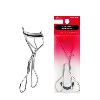 Japan Eyelash Curler 213 - Effortlessly Crimps and Curls Lashes for an Ideal Eye-Framing Look - Gentle and Safe Design - Includes