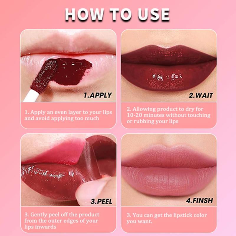 Merycode Peel-Off Lip Liner Pen – Long-Lasting, Smudge-Proof, Vegan & Cruelty-Free | Available in 6 Universal Shades for Enhanced Lip Definition & Semi-Permanent Makeup Gift