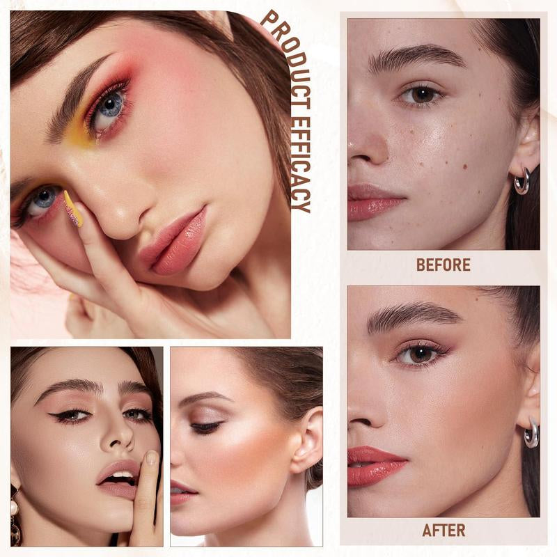 Long-Lasting Concealer Foundation Stick - 15g Lightweight Waterproof, Smudge-Proof, and Easy-Application Makeup Tool for Daily Flawless Skin