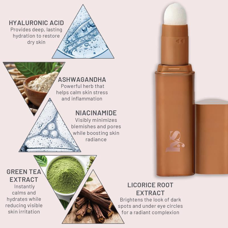 Bright Start Creamy Buildable Airbrush Concealer with Removable Sponge Applicator for a Flawless Finish