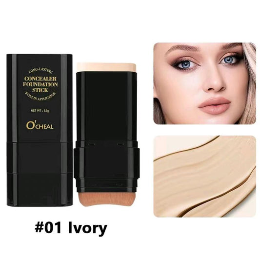O'CHEAL Dual-Ended Long-Wear Lightweight Foundation and Contour Stick - Brightening Blemish Concealer for Face Contouring