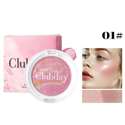 Clubday Stereo Highlight Blush Palette 3.5G - Lightweight Formula for a Natural Glow Suitable for All Skin Types - Radiant Finish Makeup