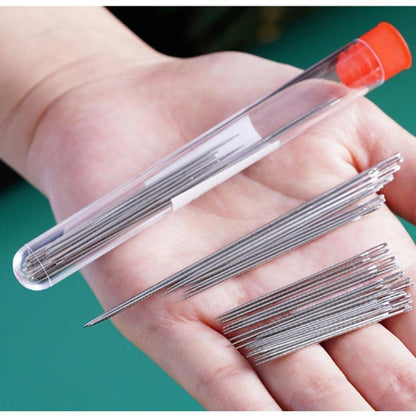 39-Piece Premium Steel Needles Set for Quilting and Sewing - Long and Thin Handmade Needles Kit for DIY Projects