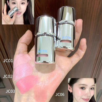 Aztk Liquid Blush - Long-Lasting Natural Glow Makeup for Daily Use, Available in Various Shades