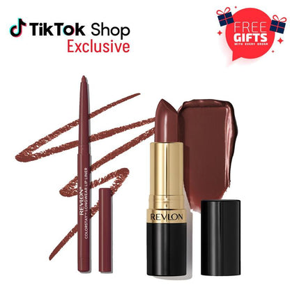 Revlon Exclusive Viral Lip Kit: Colorstay Longwear Lip Liner and Super Lustrous Lipstick
