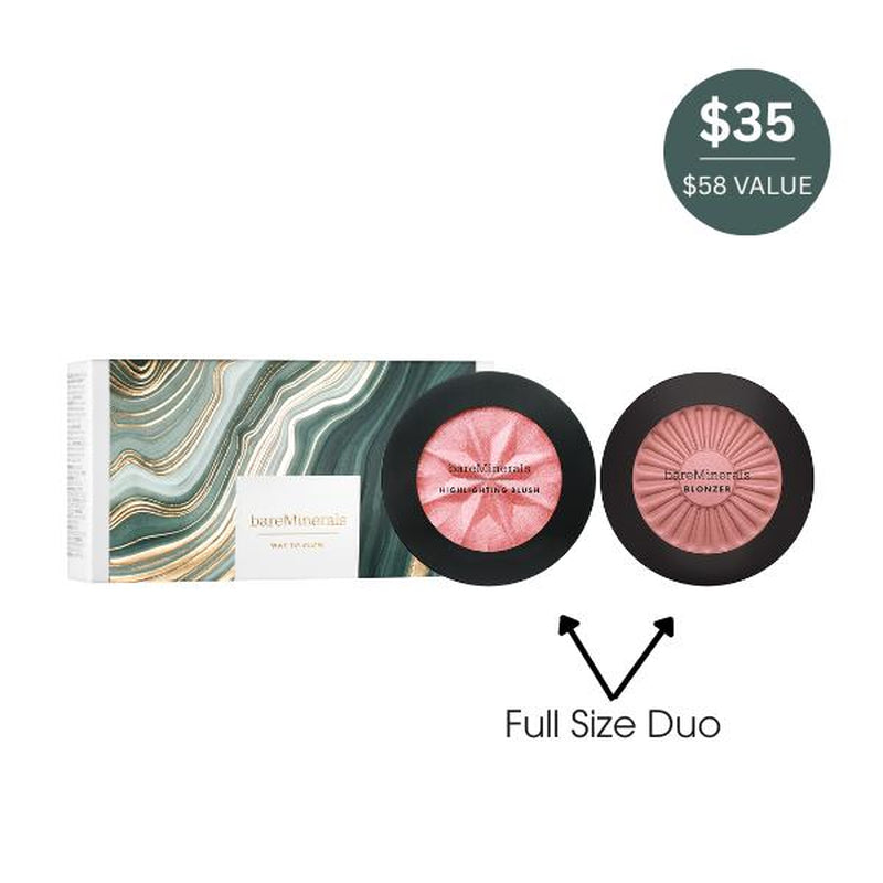 Bareminerals GEN NUDE® Cheek Duo - Limited Edition Blonzer and Highlighting Blush for a Radiant Makeup Finish