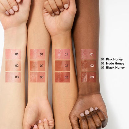 Clinique Almost Lipstick Collection: Black Honey, Pink Honey, and Nude Honey Shades