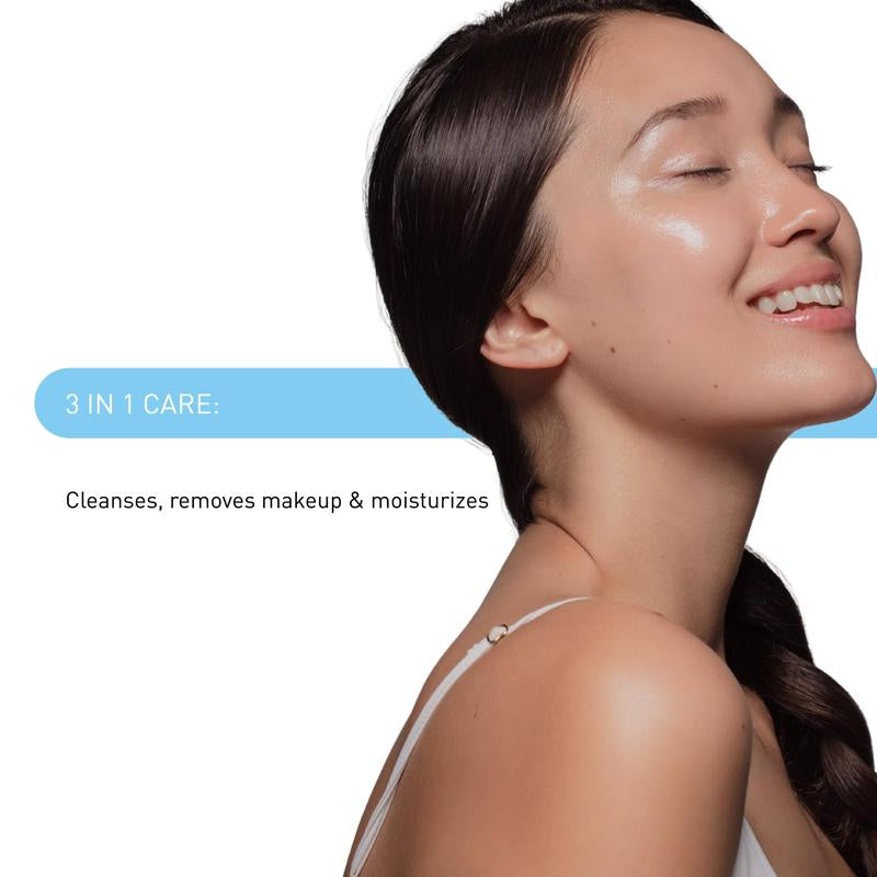 Embryolisse Gentle Waterproof Makeup Remover Milk - 4-in-1 Hydrating Facial Cleanser for Sensitive Skin with Aloe Vera and Shea Butter, 6.76 Fl Oz