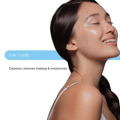 Embryolisse Gentle Waterproof Makeup Remover Milk - 4-in-1 Hydrating Facial Cleanser for Sensitive Skin with Aloe Vera and Shea Butter, 6.76 Fl Oz