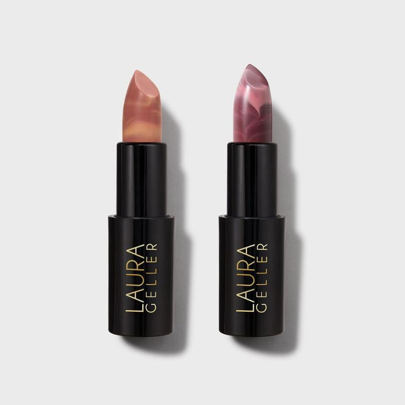 Italian Marble Lipstick Duo in Berry Banana and Rosé Macaron