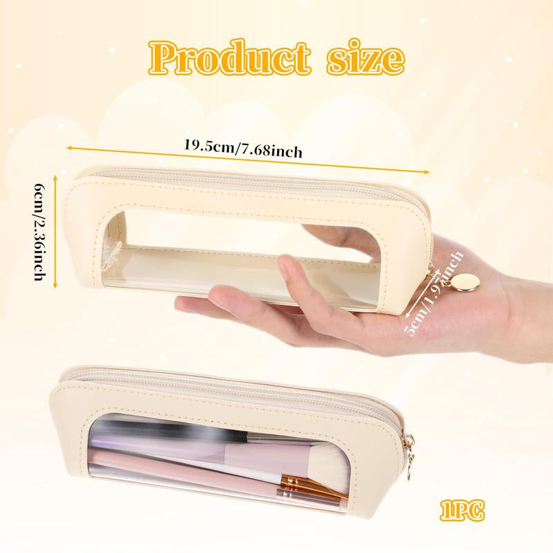 Portable Makeup Brush Organizer with Zipper: Ideal for Cosmetics, Stationery, and Travel