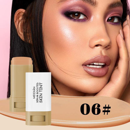 Long-Lasting Concealer Foundation Stick - 15g Lightweight Waterproof, Smudge-Proof, and Easy-Application Makeup Tool for Daily Flawless Skin