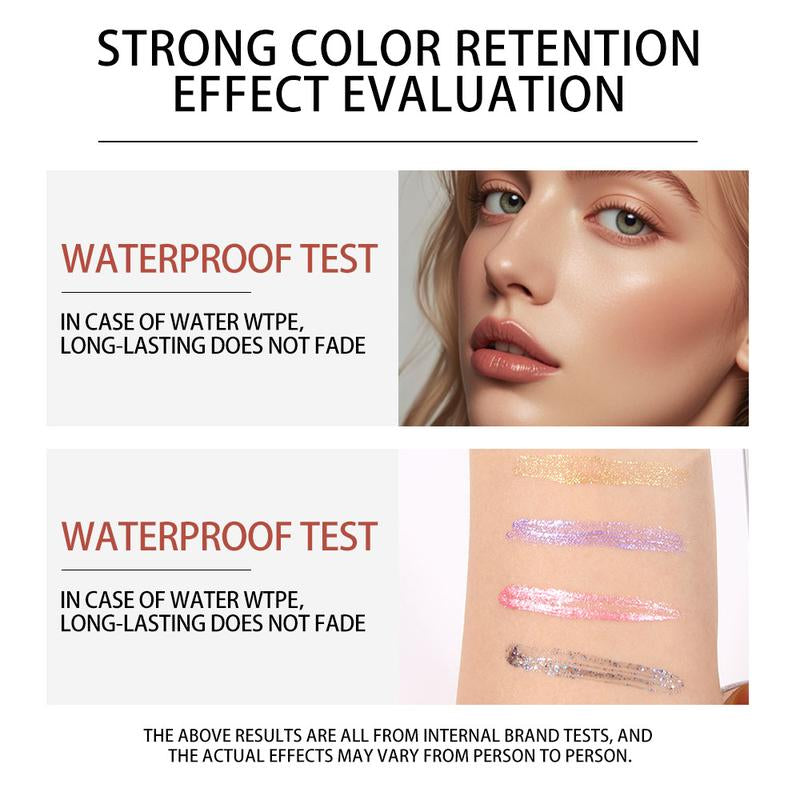 5-Color Waterproof Mascara Set with Curling Effect - Smudge-Proof Formula for Eyelash Extensions, Ideal for Parties, Festivals, and Halloween