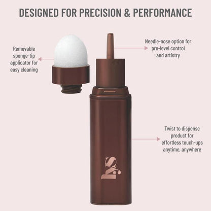 Bright Start Creamy Buildable Airbrush Concealer with Removable Sponge Applicator for a Flawless Finish