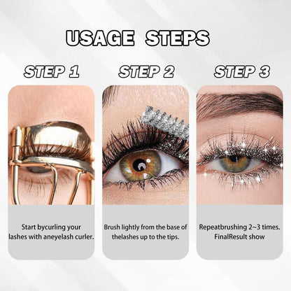 5-Color Waterproof Mascara Set with Curling Effect - Smudge-Proof Formula for Eyelash Extensions, Ideal for Parties, Festivals, and Halloween